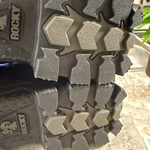 Men's Rocky ALPHA FORCE Comp Toe Black Boot  8 M Work Boot Combat - Picture 8 of 10